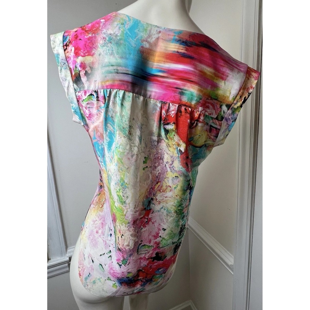 Amanda Uprichard Small  100% Silk Sleeveless Blouse - Picture 3 of 10